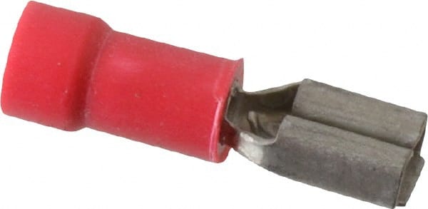 Wire Disconnect: Female, Red, Vinyl, 22-18 AWG, 0.187