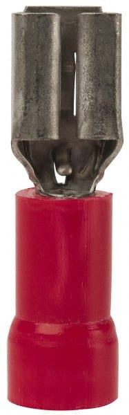 Wire Disconnect: Female, Red, Vinyl, 22-18 AWG, 0.187