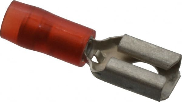 Wire Disconnect: Female, Red, Nylon, 22-18 AWG, 1/4