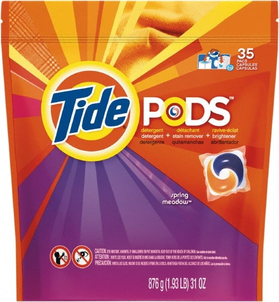 Tide PODS Liquid Laundry Detergent, Spring Meadow Scent, 35 Count, 4/Case MPN:PGC93127CT