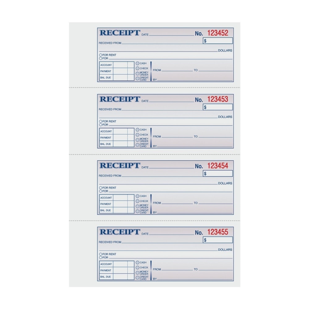 TOPS Manifold Receipt Book, 3-Part, 7 5/8in x 11in, White/Canary/Pink (Min Order Qty 6) MPN:46808