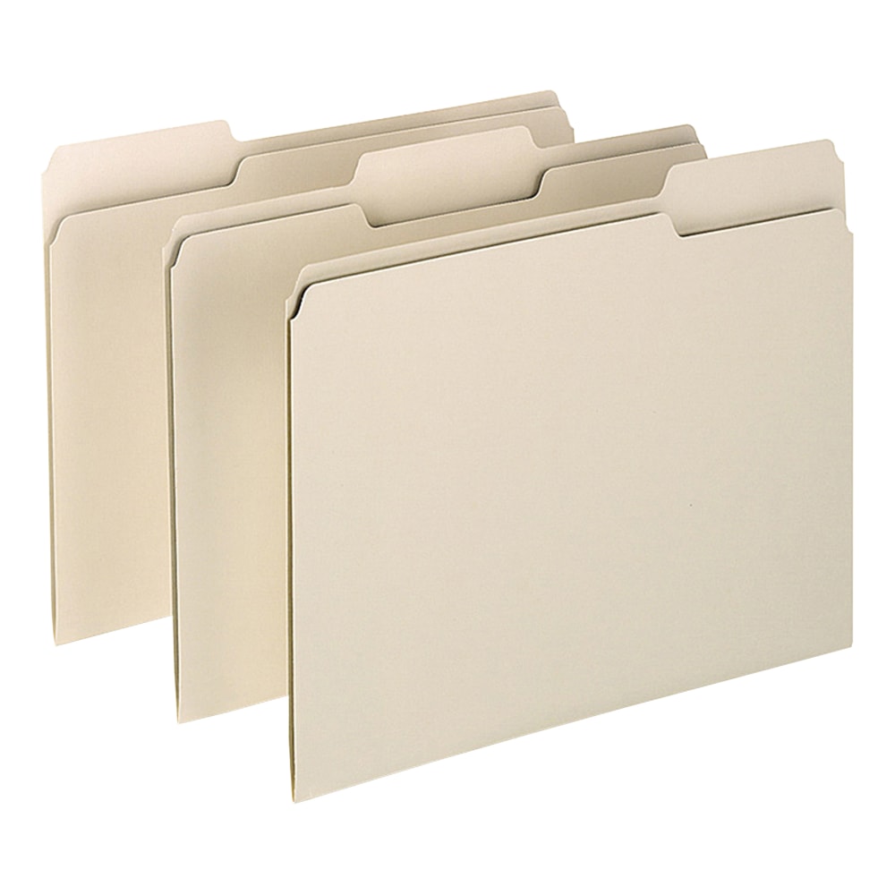 Oxford 1/3-Cut File Folders, Letter Size, Assorted Positions, Manila, Box Of 100 (Min Order Qty 4) MPN:75213