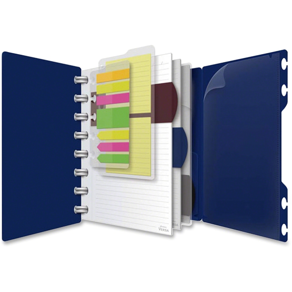 TOPS Versa Crossover Spiral Notebook, 6in x 9in, Ruled, 60 Sheet, Navy (Min Order Qty 3) MPN:25-635