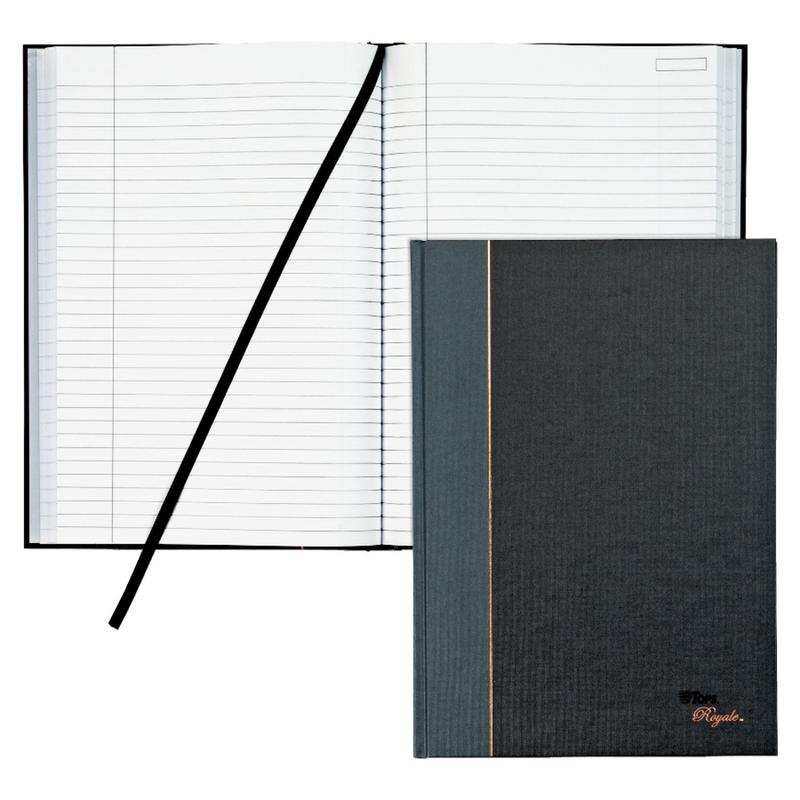 TOPS Royale Casebound Notebook, 8 1/4in x 11 3/4in, Legal Ruled, 96 Sheets, Gray (Min Order Qty 3) MPN:25232