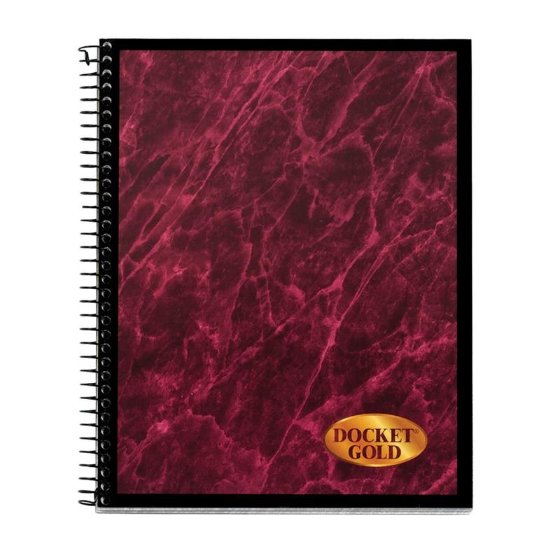 TOPS Docket Gold Project Planner, 6 3/4in x 8 1/2in, 70 Sheets, Burgundy (Min Order Qty 5) MPN:99702