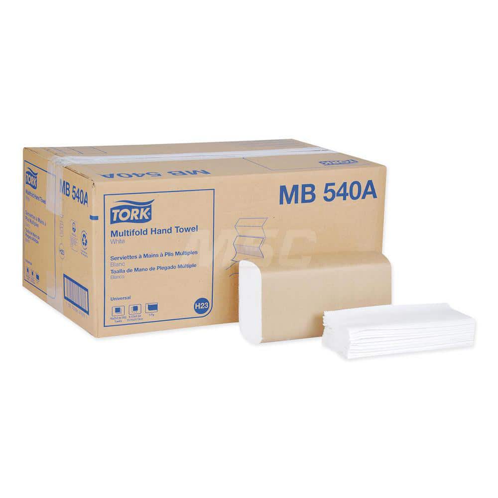 Paper Towels: Multifold, Pack, 1 Ply, Recycled Fiber, White MPN:TRKMB540A