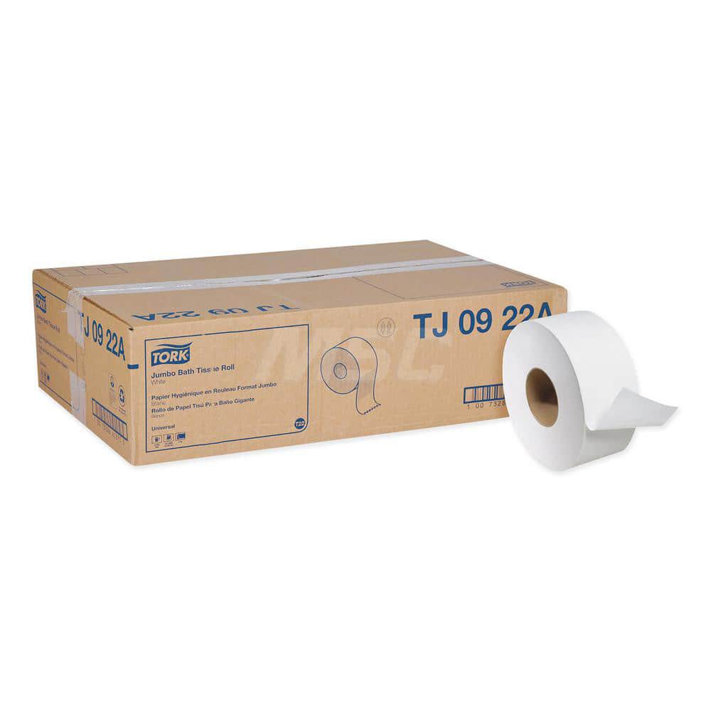Bathroom Tissue: Jumbo Roll, Recycled Fiber, 2-Ply, White MPN:TJ0922A