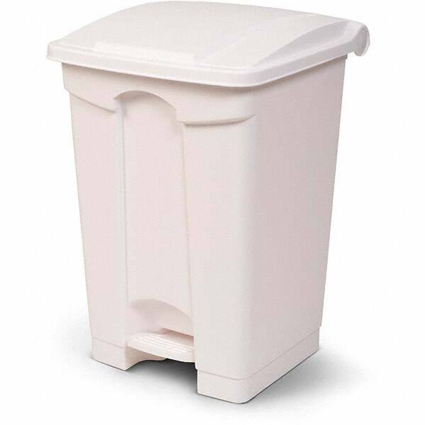 Biohazardous & Step-Open Trash Cans, Container Capacity: 12gal (US) , Container Shape: Rectangle , Overall Diameter: 15.55in  MPN:SOF12-00WHI