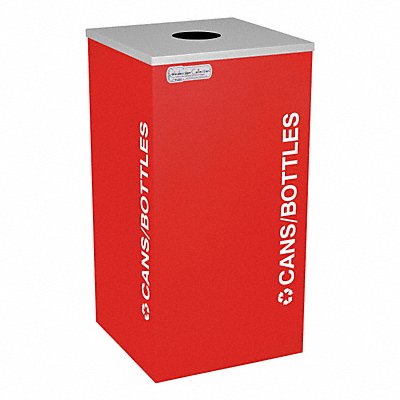 Recycling Container Red 24 gal. MPN:5UJC5