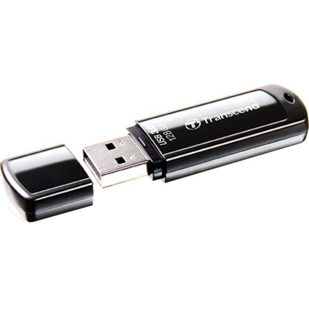 Transcend 128GB JetFlash 700 USB 3.0/Micro USB Flash Drive (OTG) - 128 GB - USB 3.0 - Black (Min Order Qty 2) MPN:TS128GJF700
