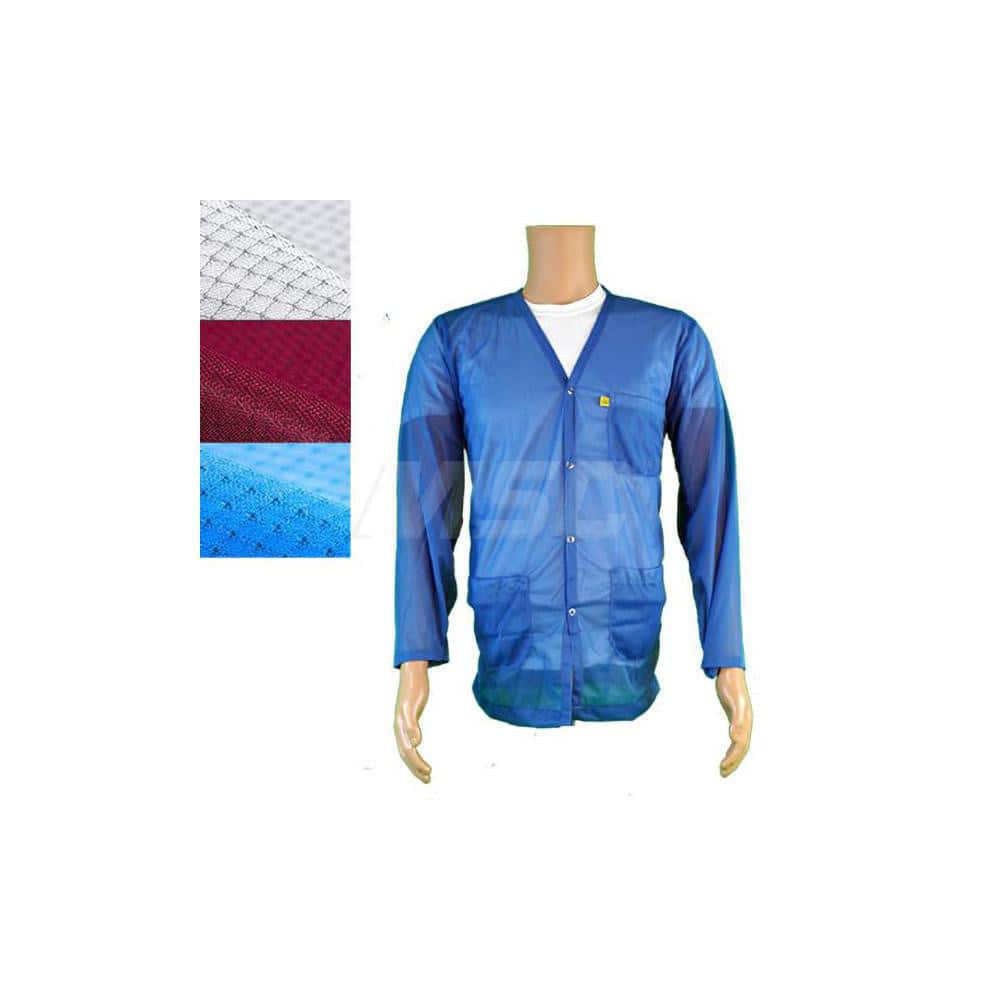 Smocks & Lab Coats, Garment Style: Smock , Material: Polyester , Size: 4X-Large , Color: Blue , Sleeve Length: 24  MPN:JKV8828SPLB