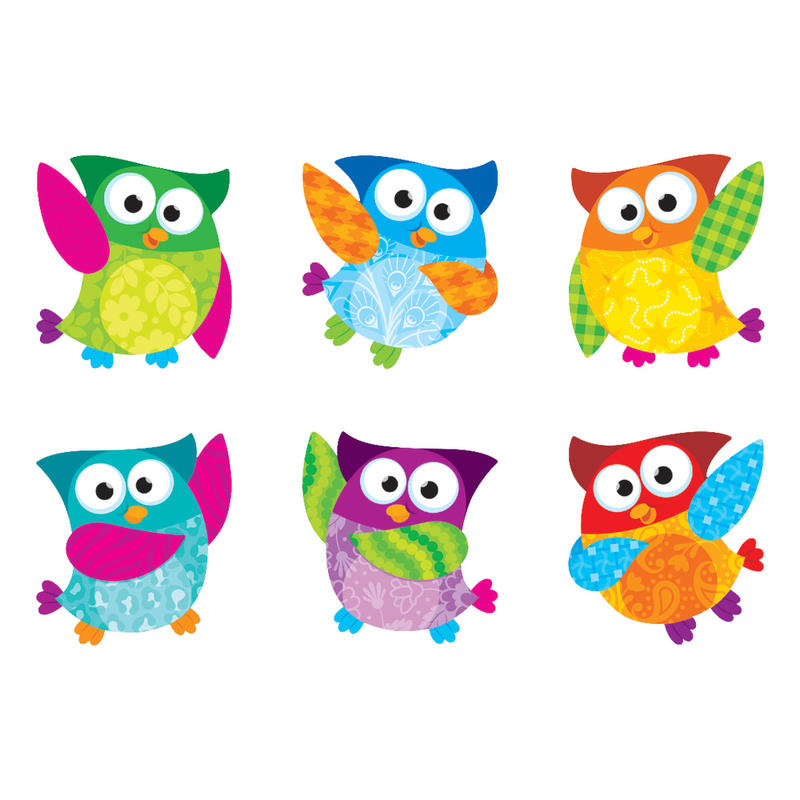 TREND Mini Accents Variety Pack, Owl-Stars!, 3in, Assorted Colors (Min Order Qty 15) MPN:T10880M