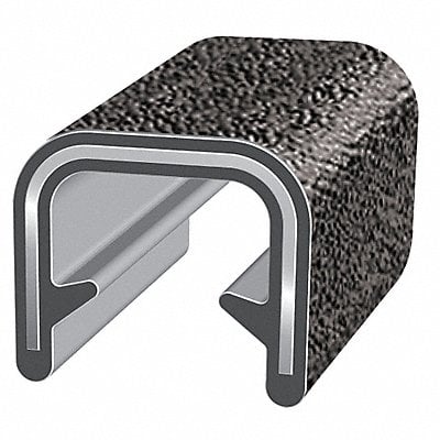 Edge Trim Alum Clip 0.23 In W 100 Ft MPN:150B2X1/16-100