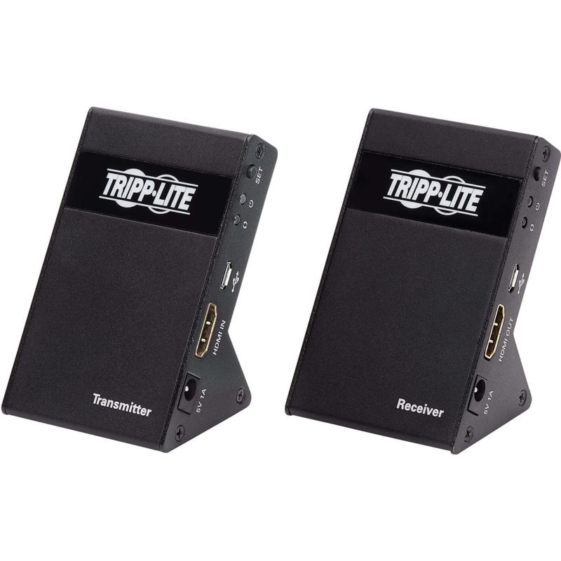 Tripp Lite Wireless HDMI Extender 4K with Zero Latency - 4K x 2K @ 30 Hz, 7.1 audio, HDCP 2.2, 98 ft. (30 m) - Wireless video/audio extender - up to 18.6 miles MPN:B127-1A1-WHD1