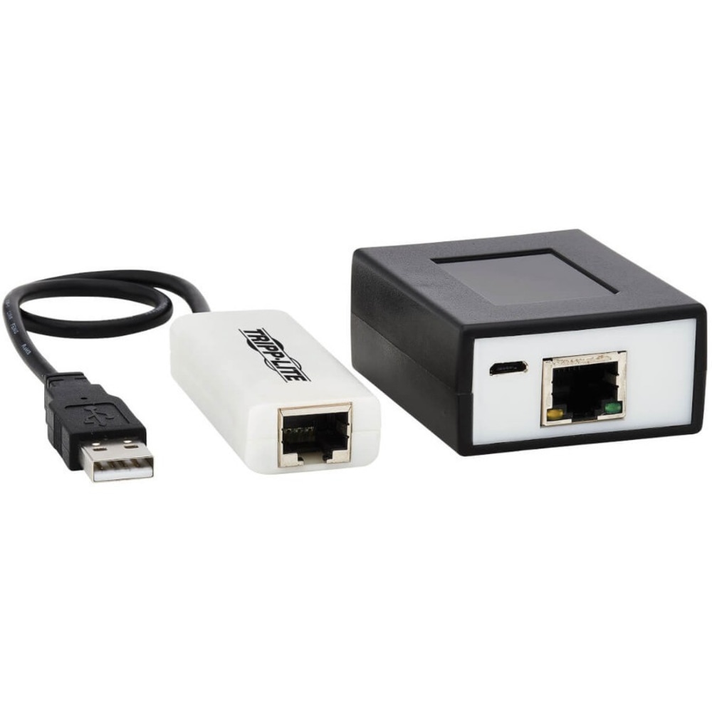 Tripp Lite USB over Cat5/Cat6 Extender Kit 4-Port with Power over Cable - USB 2.0, Up to 164 ft. (50 m), Black - USB extender - USB, USB 2.0 - over CAT 5/6 - up to 164 ft - for P/N: U022-006, U030-006, U050-006 MPN:B203-104-POC