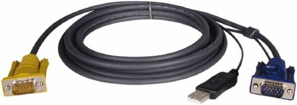 10' Long, HD15, HD15/USB A Computer Cable MPN:P776-010