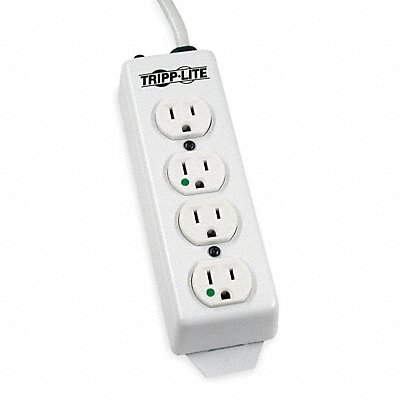 Outlet Strip 4 Outlet 15A 8-21/32 L Wht MPN:PS-415-HG
