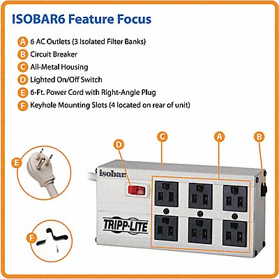 Isobar Surge Suppressor MPN:ISOBAR6