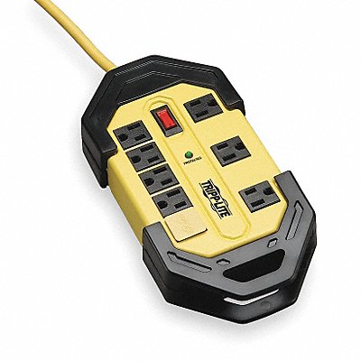 Surge Protector Strip 8 Outlet Yel/Blk MPN:TLM812SA