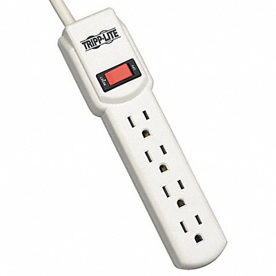 Surge Protector Strip 4 Outlet Gry MPN:TLP404