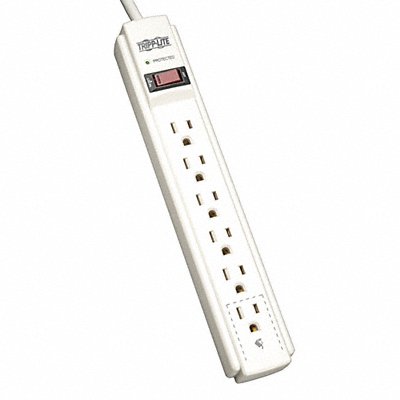 Surge Protector Strip 6 Outlet Gry MPN:TLP604