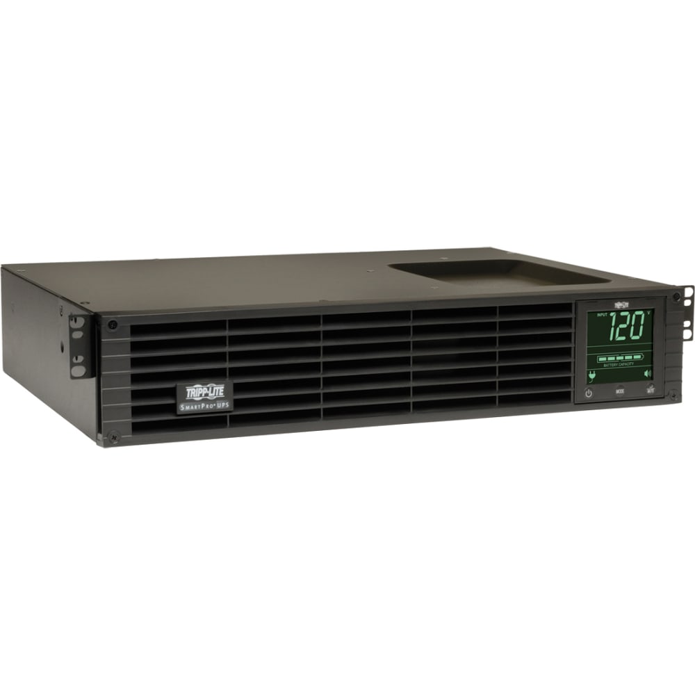 Tripp Lite UPS Smart 1500VA 1350W Rackmount AVR 120V Pure Sine Wave USB DB9 2URM TAA GSA - UPS - 15 A - AC 120 V - 1350 Watt - 1500 VA - RS-232, USB - output connectors: 8 - 2U - 19in - TAA Compliant MPN:SM1500RMXL2UTAA