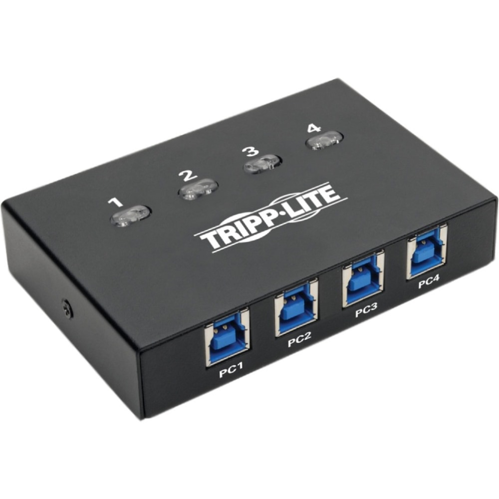 Tripp Lite 4-Port 2 to 1 USB 3.0 Peripheral Sharing Switch SuperSpeed - USB peripheral sharing switch - 4 x SuperSpeed USB 3.0 - desktop MPN:U359-004