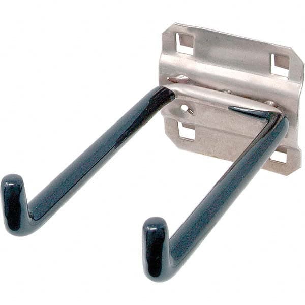 Pegboard Hooks, Type: Double Rod 90 Degree End Bend, Projection: 4, Projection: 4 in, Finish: Vinyl Coated, Inside Diameter: 1-5/8 in, Bend Length: 0.75 in MPN:V62419