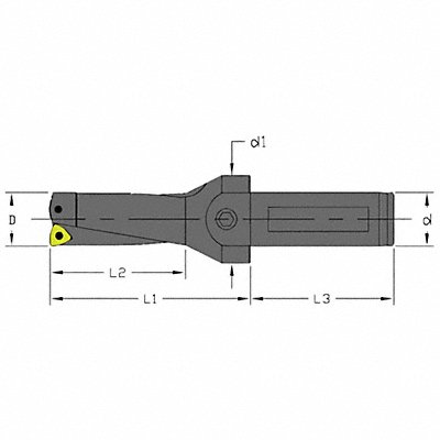 Indexable Insert Drill 5/8 MPN:UD-0437-2D-063