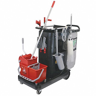 Janitor Cart 43 in H 22 gal Cap. MPN:RRSPC
