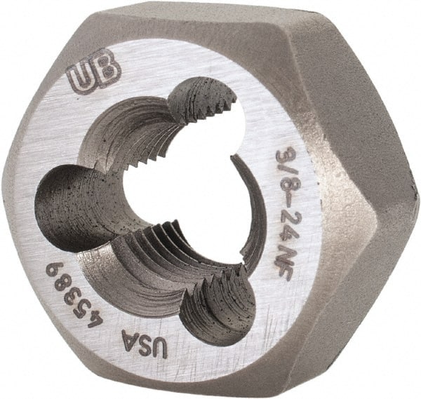 Hex Rethreading Die: 3/8-24 Thread, Right Hand, Steel MPN:6009261
