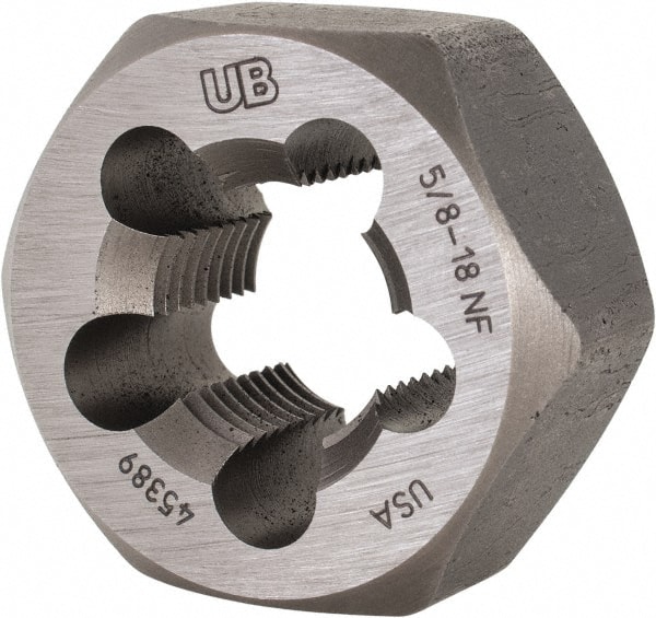 Hex Rethreading Die: 5/8-18, Right Hand, Carbon Steel MPN:6009331