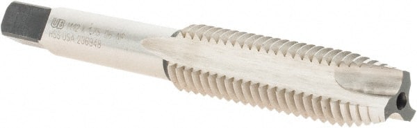 Spiral Point Tap: M12x1.75 Metric, 3 Flutes, Plug Chamfer, 6H Class of Fit, High-Speed Steel, Bright/Uncoated MPN:6008832