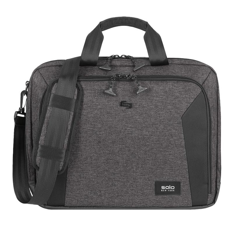 Solo New York Voyage Briefcase With 15.6in Laptop Pocket, Gray (Min Order Qty 2) MPN:NOM301-10