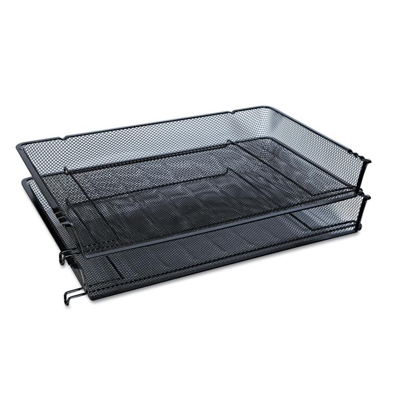 Universal Mesh Stackable Side-Load Tray, Legal Size, Black (Min Order Qty 7) MPN:20012