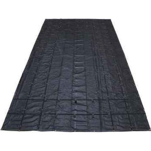 Tarp/Dust Cover: Black, Polyester, 16' Long x 27' Wide MPN:LST16274-BLK