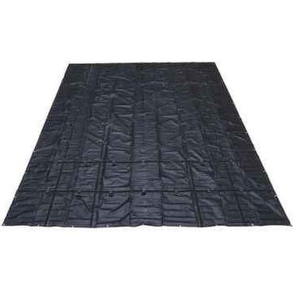 Tarp/Dust Cover: Black, Polyester, 20' Long x 16' Wide MPN:LST20166-BLK