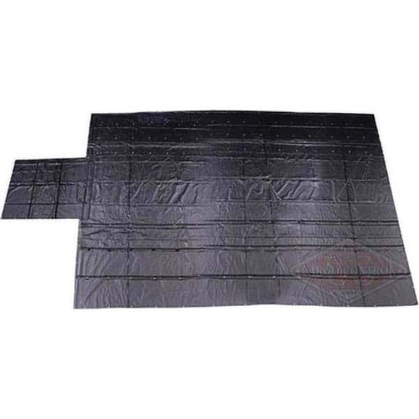 Tarp/Dust Cover: Black, Polyester, 20' Long x 28' Wide MPN:MLT20286-BLK