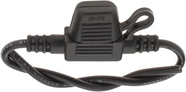 Automotive Fuse Holders, Fuse Type: Midget , Max Amperage: 20A , Color: Black , Wire Size (AWG): #14  MPN:BDNA-8697