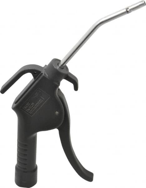 Air Blow Gun: Bent Fixed Safety Extension Tube, Pistol Grip MPN:B13N-11