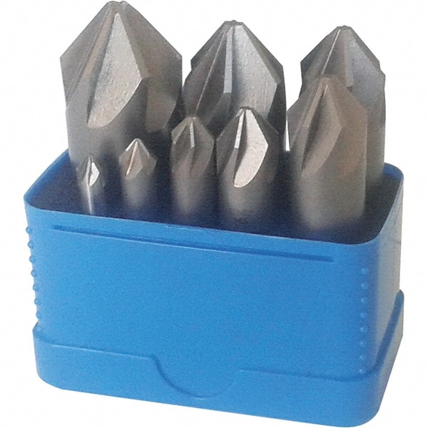 Countersink Set: 8 Pc, 1/4 to 1