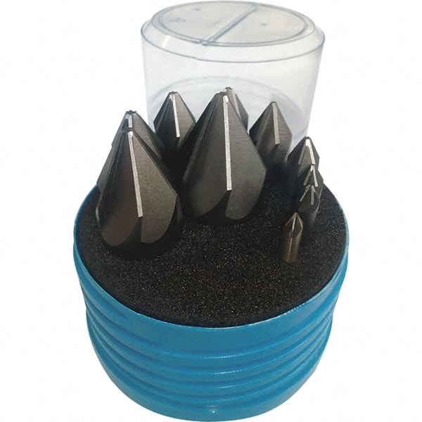 Countersink Set: 10 Pc, 3/16 to 1-1/4