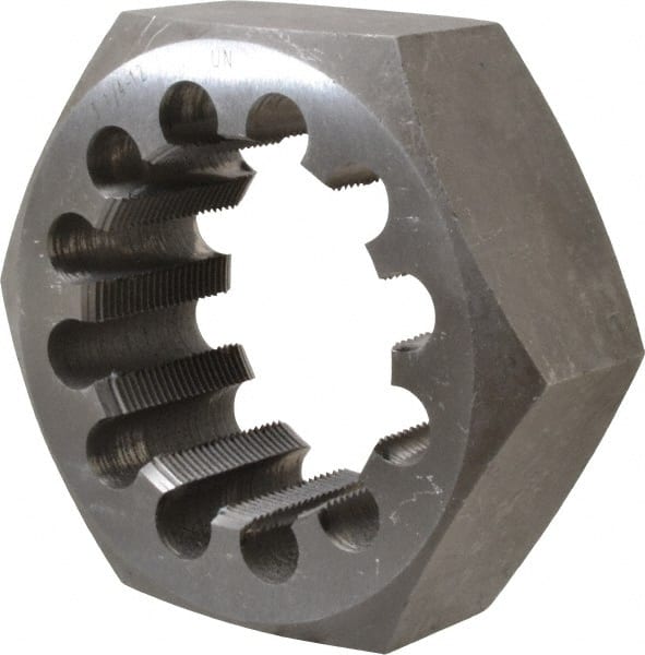 Hex Rethreading Die: 3-1/4-12, Right Hand, 5