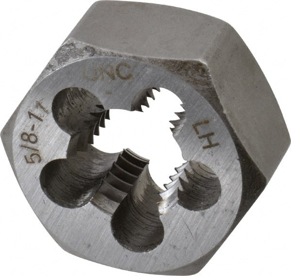 Hex Rethreading Die: 5/8-11, Left Hand, Carbon Steel MPN:366-0401