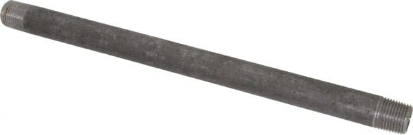 Black Pipe Nipple: 1/2