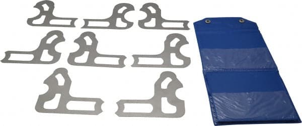 Radius Gage Set: Steel, 9/16 to 1