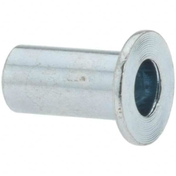 Rivet Nuts, Nut Type: Open End , Material: Steel , Minimum Grip: 0.01in , Maximum Grip: 0.075in , Finish: Cadmium-Plated  MPN:KP80174