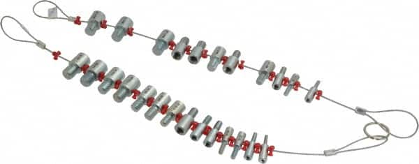 11 (Metric), 14 (Inch) Leaf, 0.7 to 1.75mm Pitch Range, 13 to 32 TPI Range, Screw Pitch Gage MPN:TH-COM-B