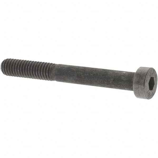 Hex Socket Cap Screw: M6x1 x 50.00 mm, Low Socket Cap, Alloy Steel, Black Oxide Finish MPN:44327
