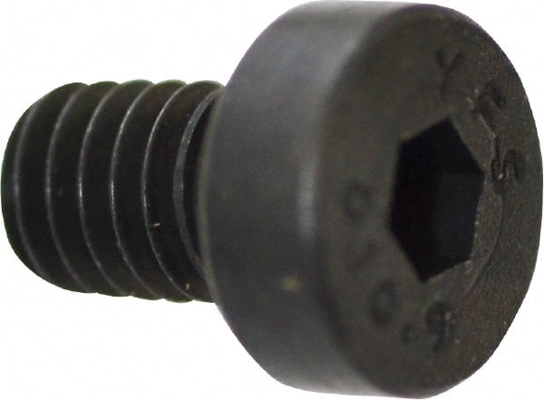 Hex Socket Cap Screw: M4x0.7 x 6.00 mm, Low Socket Cap, Alloy Steel, Black Oxide Finish MPN:531034PR